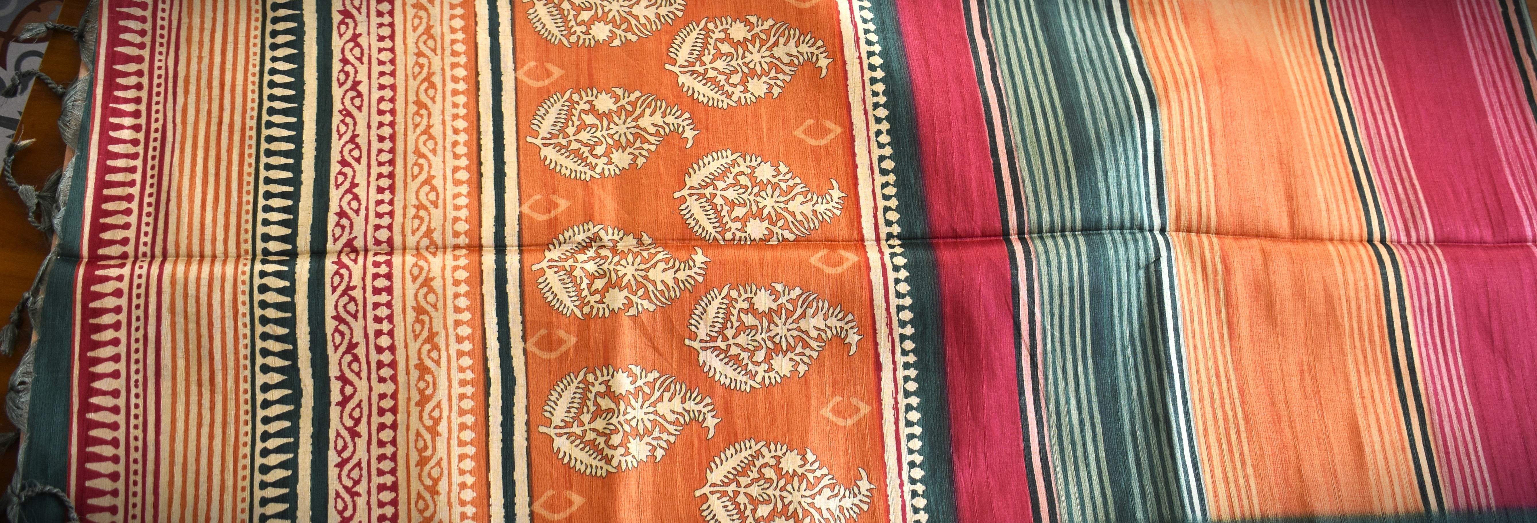 Warm Tussar Silk Sarees |Fresh Boutique Style Sarees 002|KRISA