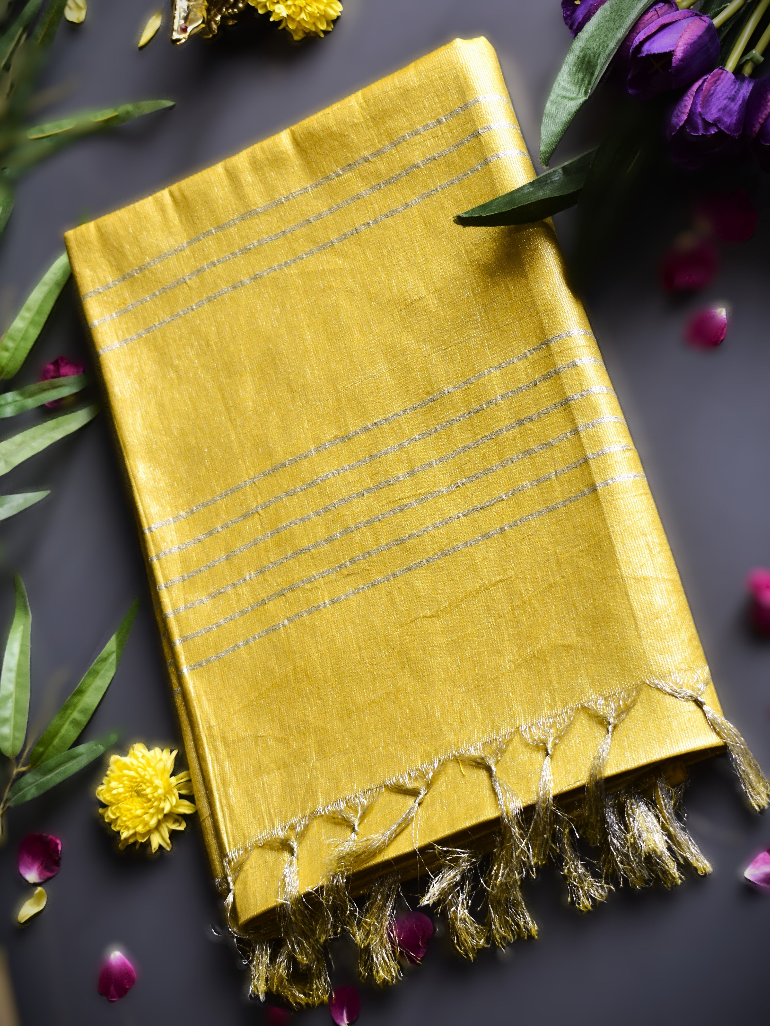 Pure cotton linen sarees