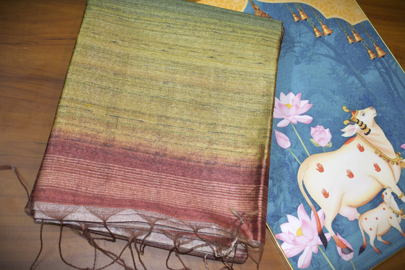 Warm Tussar Silk Sarees |Fresh Boutique Style Sarees 007|KRISA