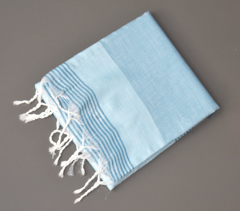Khadi Classics with a Soft Shimmer Glow -pastel blue|KRISA