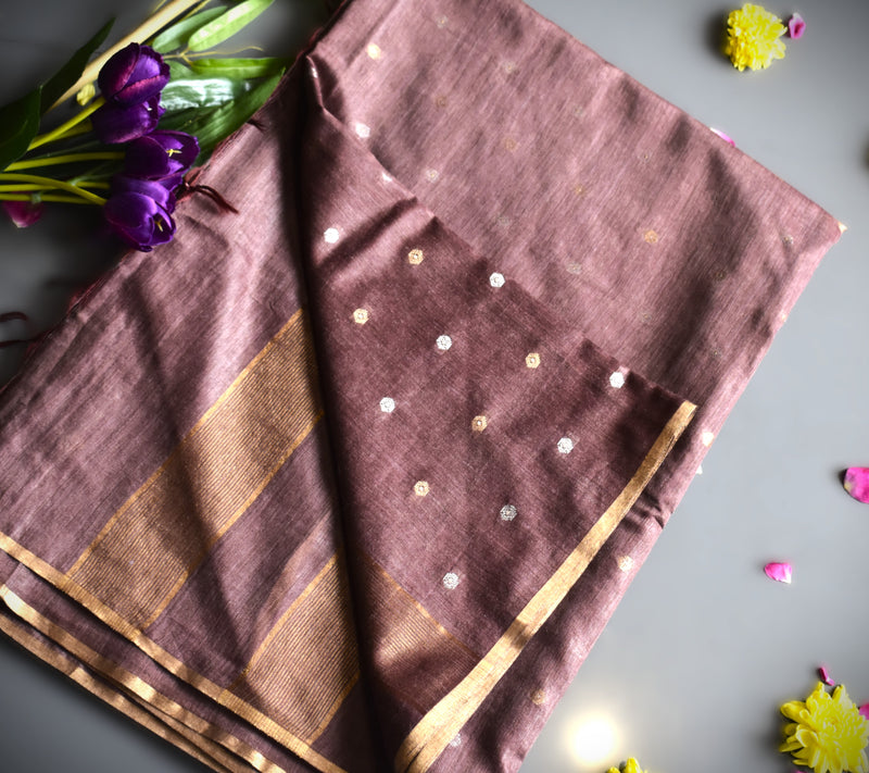 Pure cotton linen sarees