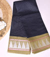 Sungudi saree- Exclusive silver check-Grand Border-with blouse