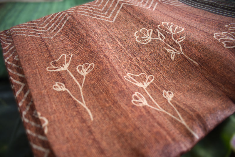 Warm Tussar Silk Sarees |Fresh Boutique Style Sarees 003|KRISA