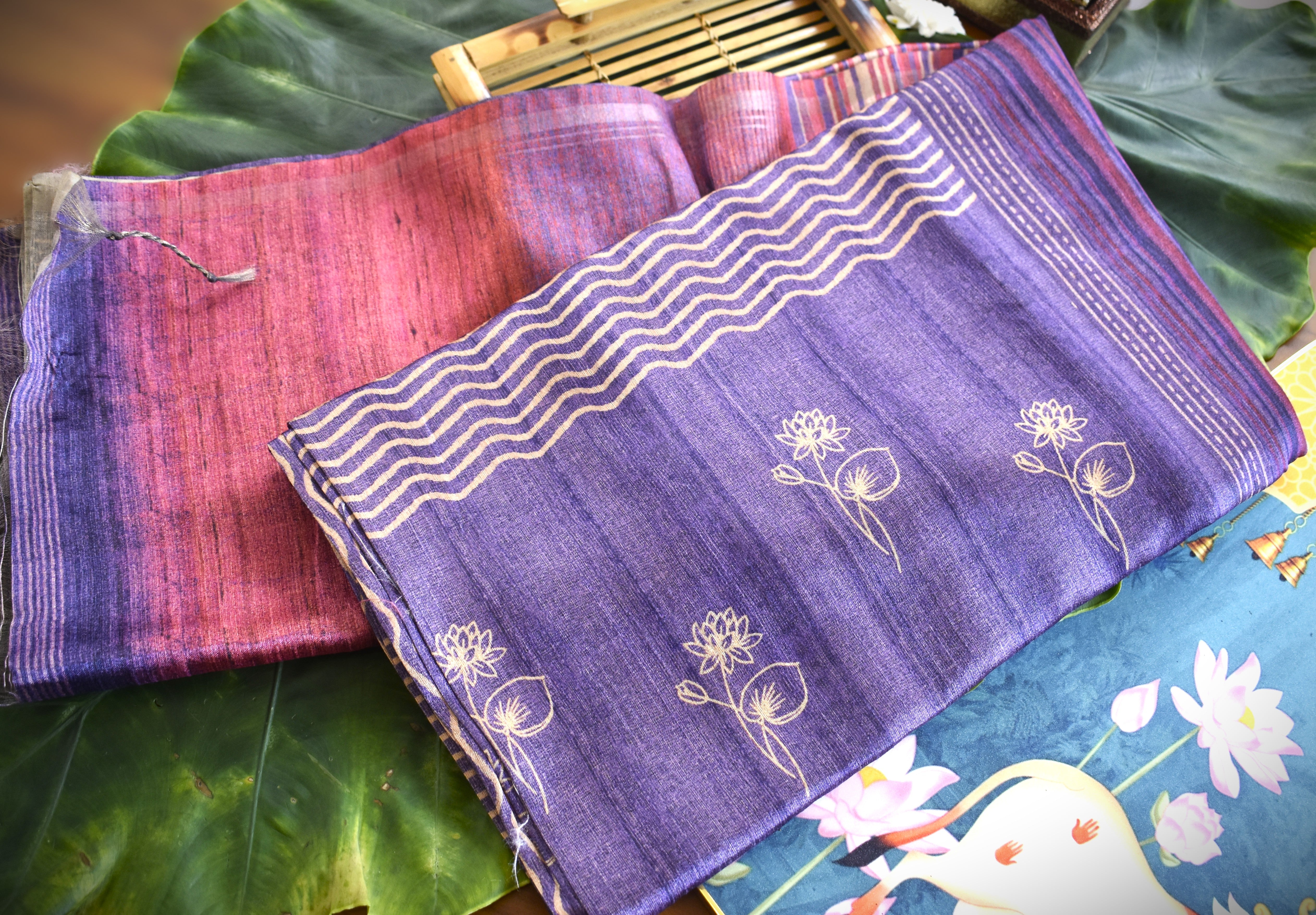 Warm Tussar Silk Sarees |Fresh Boutique Style Sarees 004|KRISA