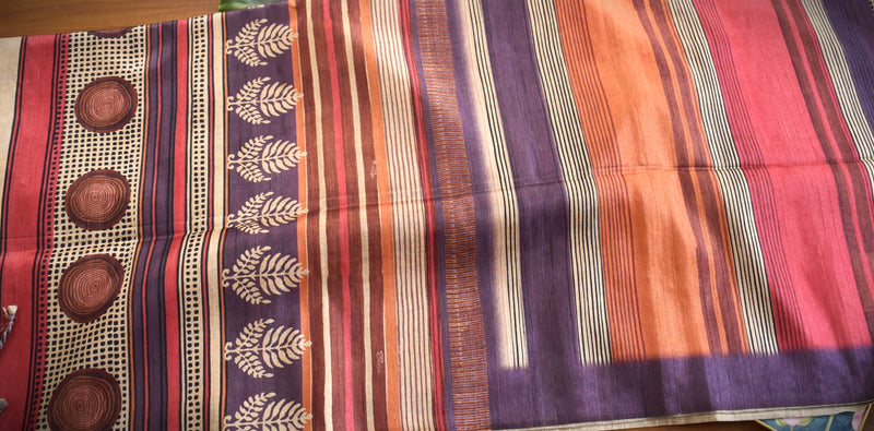 Warm Tussar Silk Sarees |Fresh Boutique Style Sarees 005|KRISA