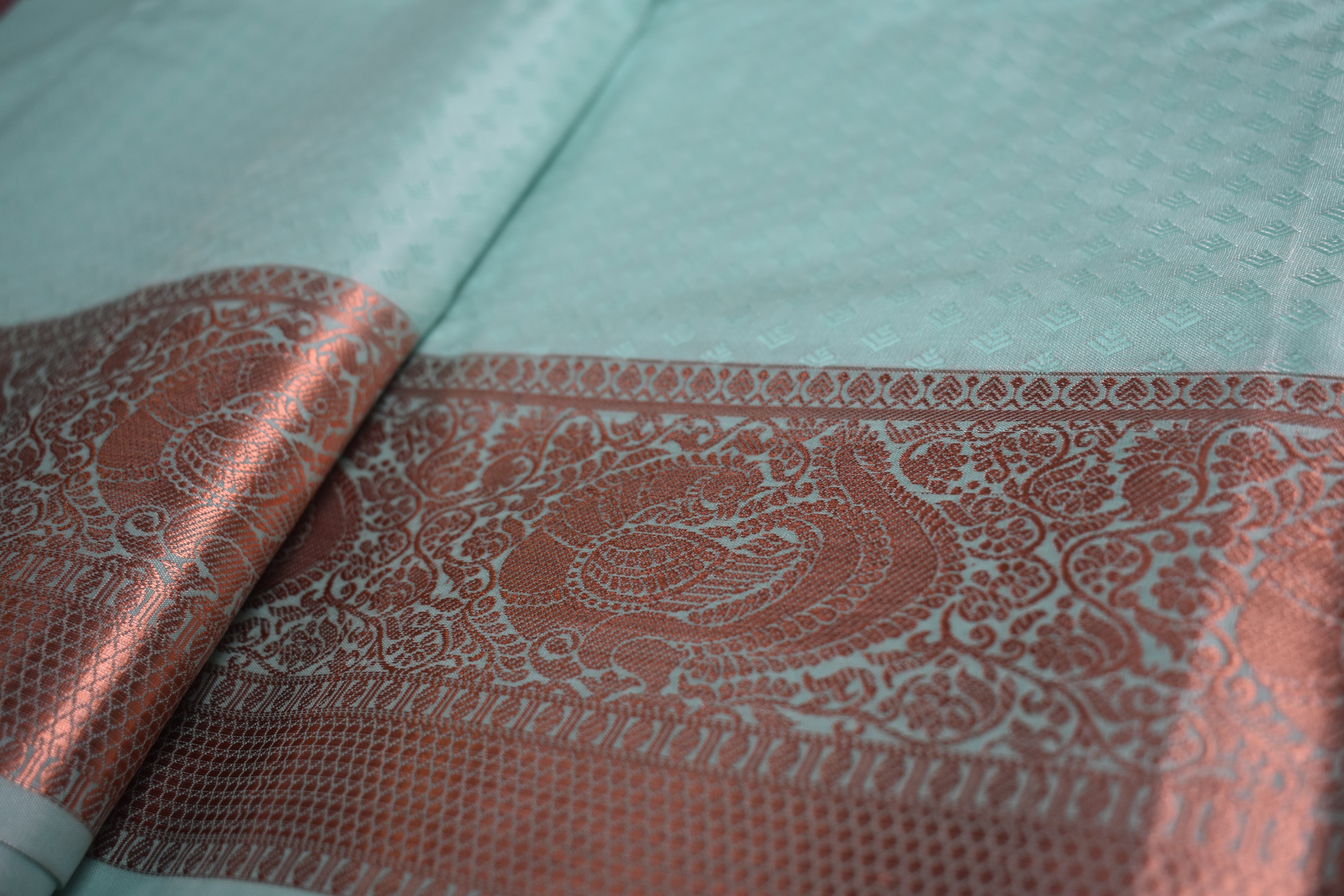 Kanchipuram Semi Silk Saree with Zari Border13 | Elegant Traditional Saree | KRISA