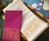Sungudi cotton saree-Golden checks 001