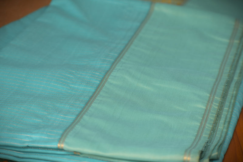 soft-silk saree-Blue