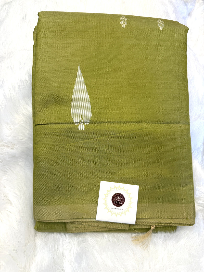 VAZHAIPATTU SILK SAREE|CHINNALAPATTU SAREE|PASTELGREEN  LUXURY|KRISA