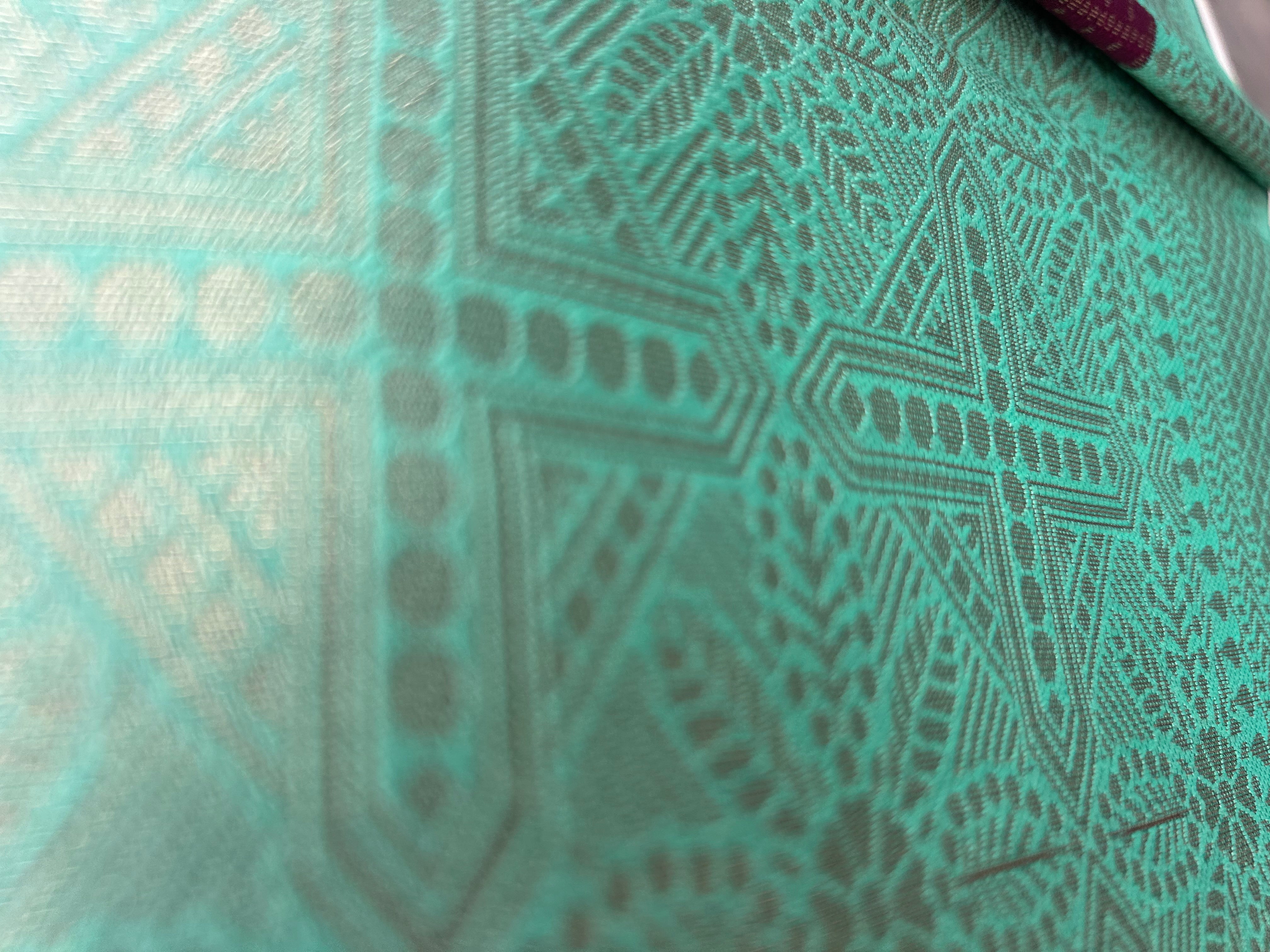 Rich wine-purple Kanchipuram silk saree features intricate gold zari checks|Krisa  |limited time offer