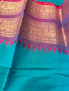 Premium Kanchi Cotton Saree with Rich Zari Elephant Border | KRISA COLLECTIONS