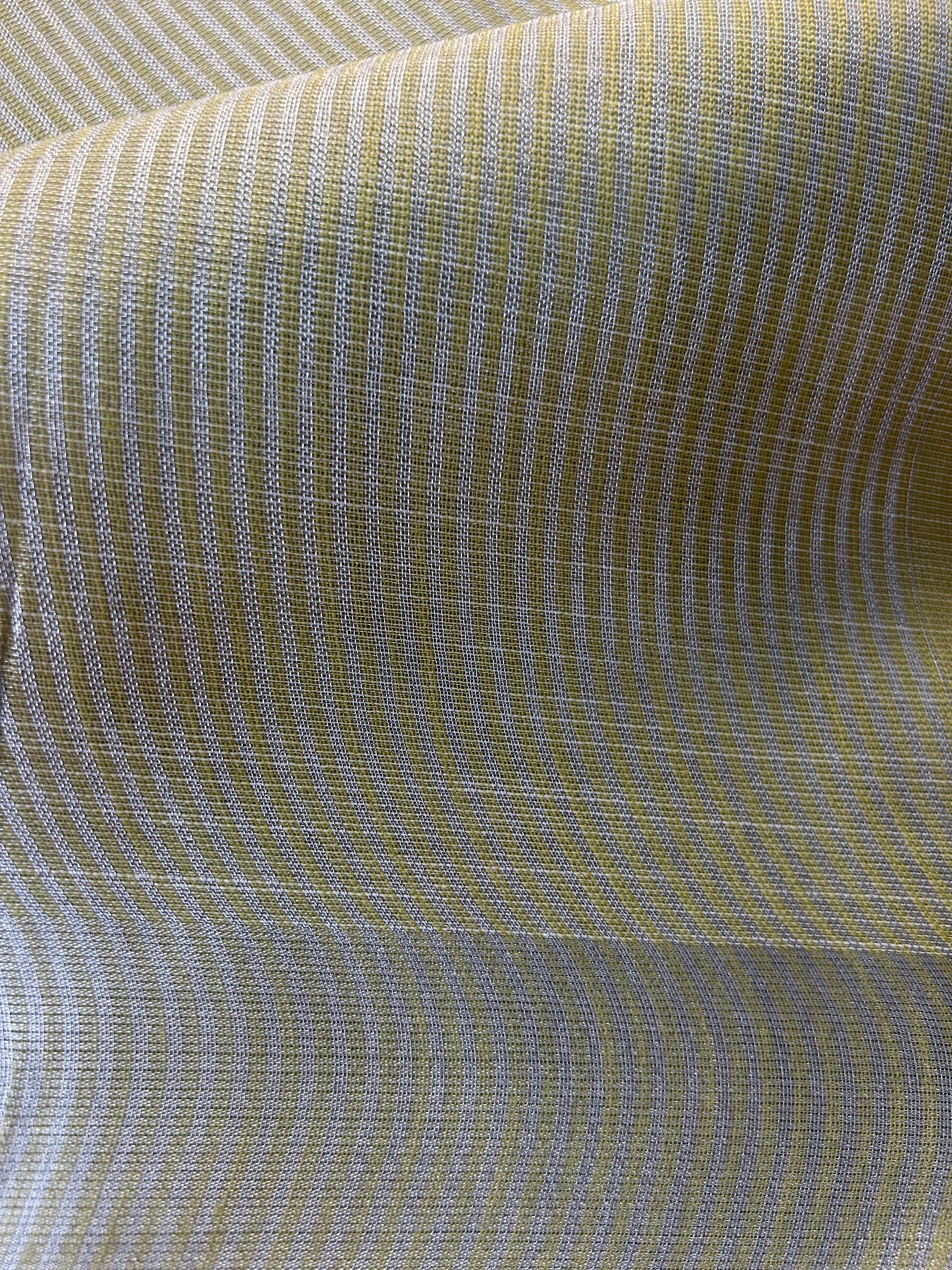 Lime Green Khadi Cotton Saree with Silver Zari Border | Saree with Striped Pallu | Pastel Green Everyday Saree