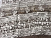 Brown Block Print Linen Saree with Tribal Motif Design |  Bagru Print Saree with Chevron Border | Everyday Ethnic Linen Saree