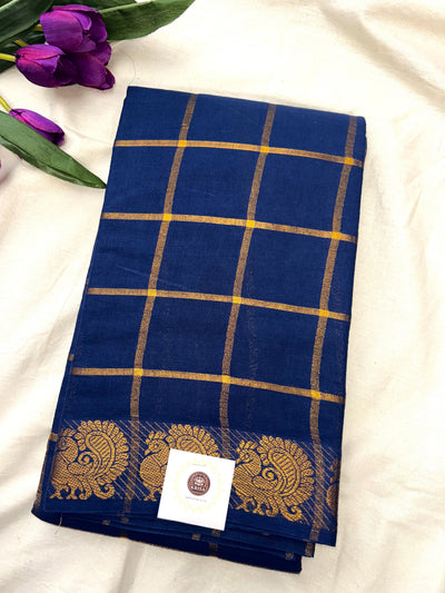 Pavithra Kattam Sungudi cotton saree with peacock border 004|premium quality| krisa