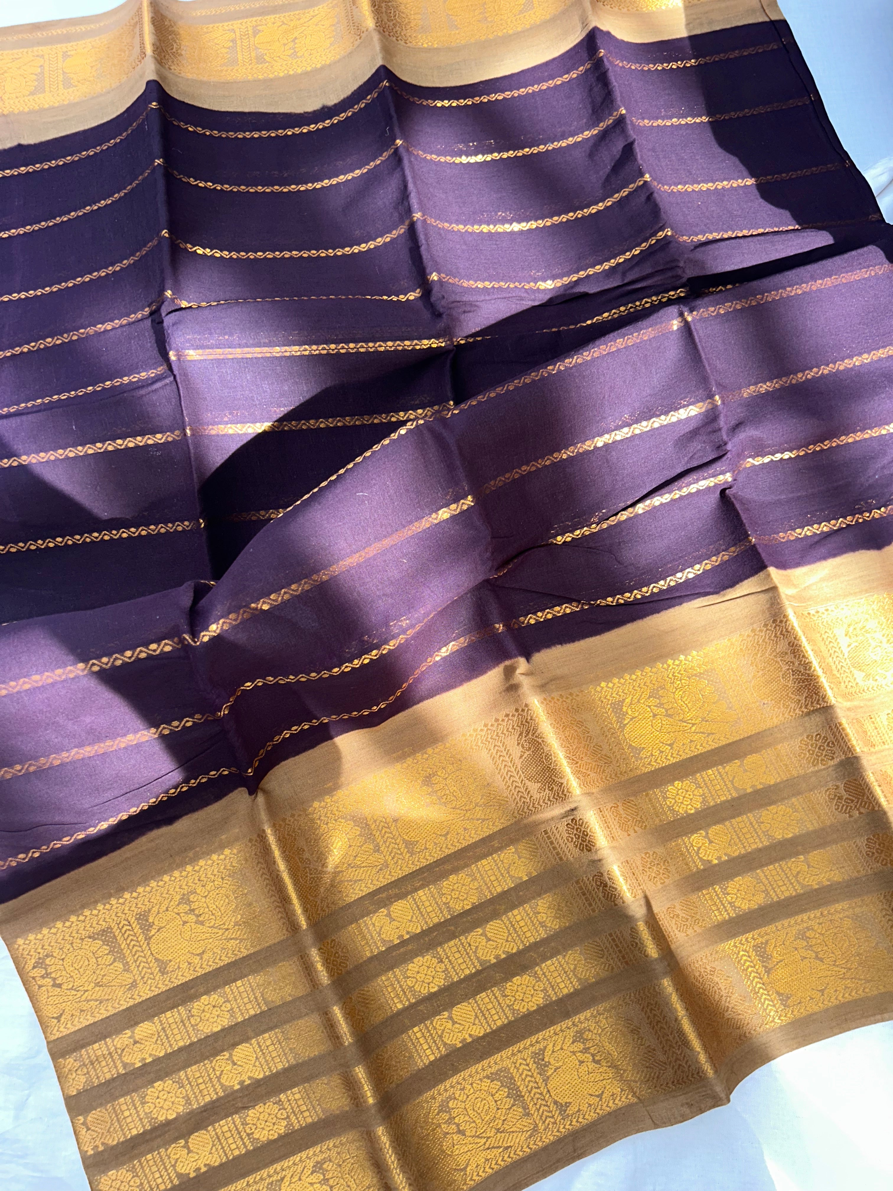 Premium Quality Handloom  Sungudi Cotton|Kanchi Veldhari Saree-with blouse|pure handloom sarees|Krisa collections