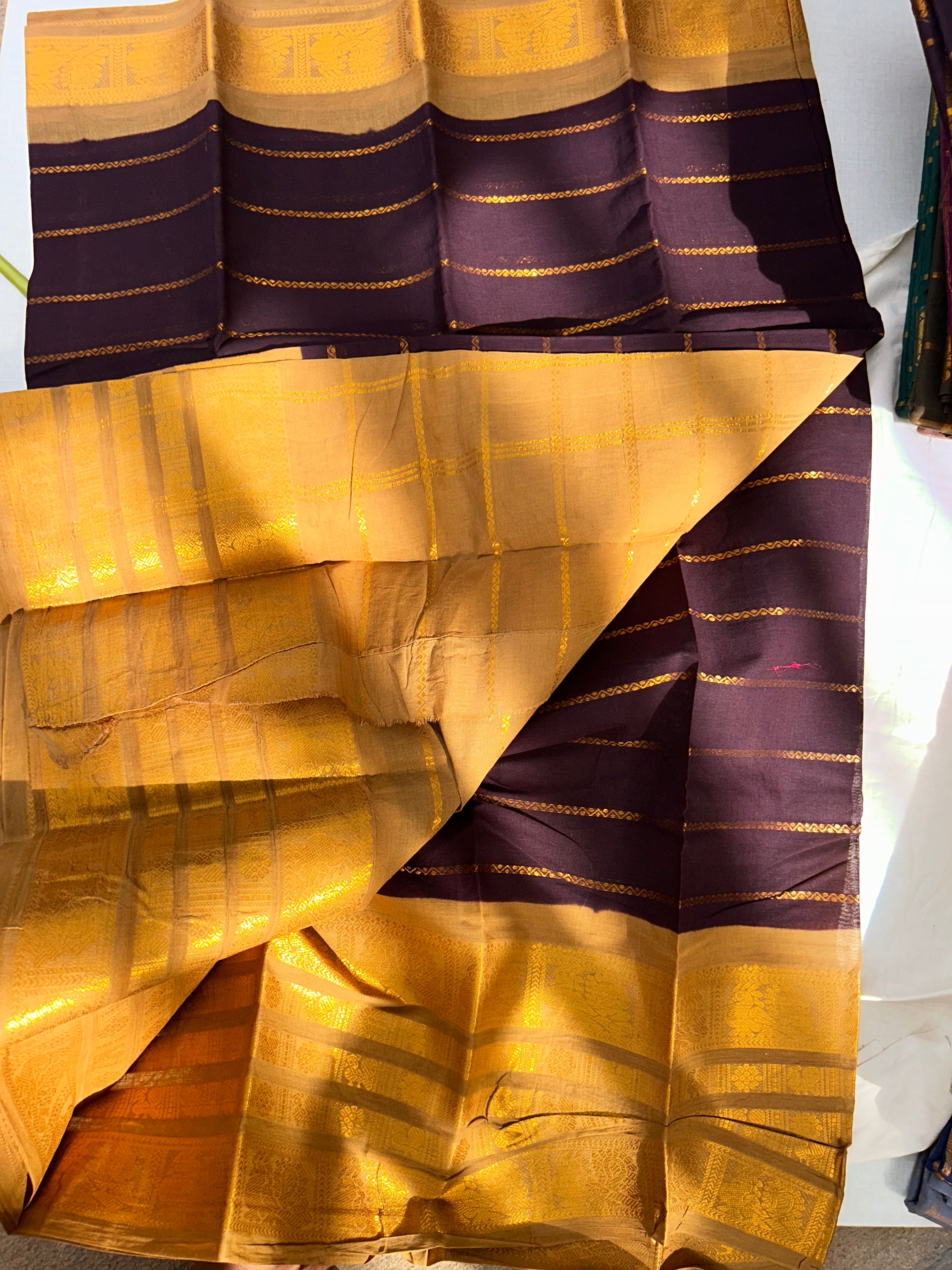 Premium Quality Handloom  Sungudi Cotton|Kanchi Veldhari Saree-with blouse|pure handloom sarees|Krisa collections