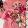 Digital print peach floral print saree with floral print blouse|krisa collections Aadi Offer!