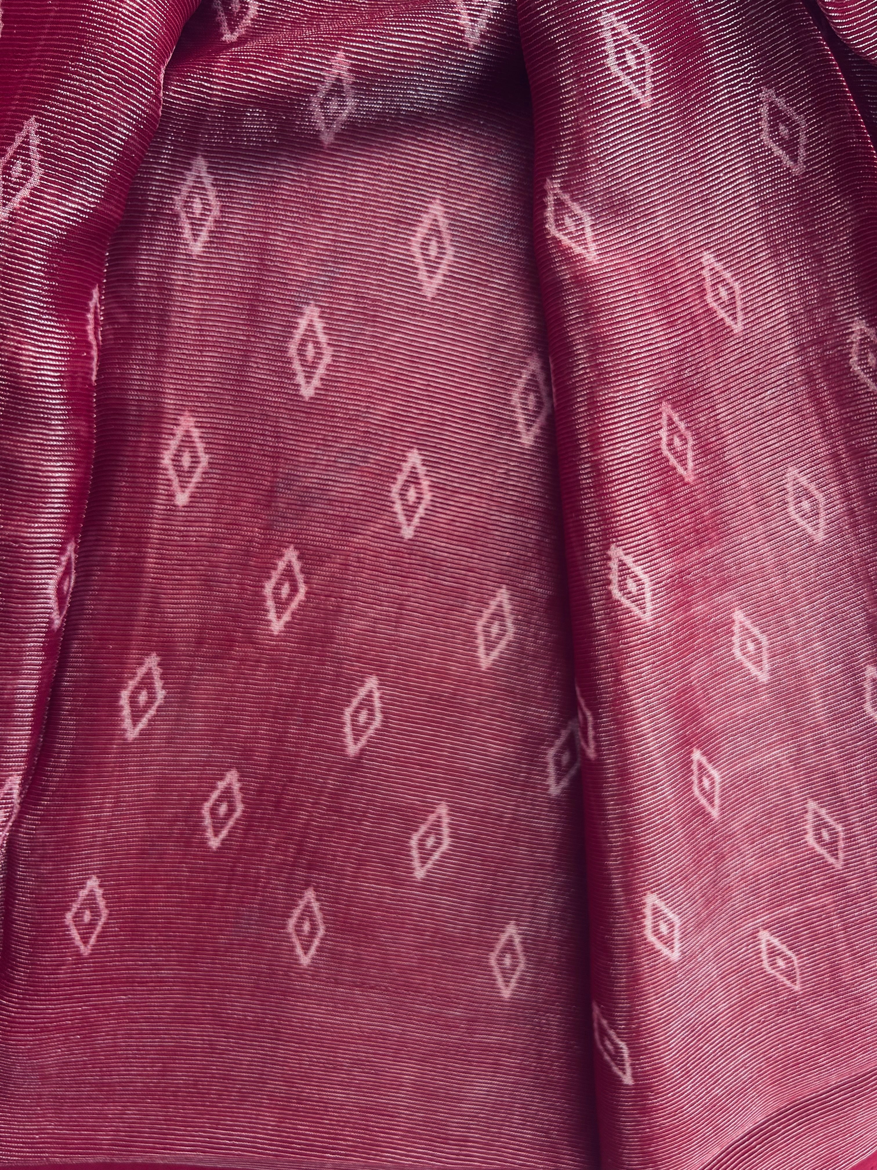 Elegant Maroon Shimmer Finish Georgette Saree555|KRISA COLLECTIONS Aadi Offer!