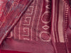 Elegant Maroon Shimmer Finish Georgette Saree555|KRISA COLLECTIONS Aadi Offer!