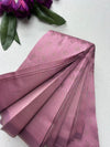 Premium Dusty Rose Pink Soft Silk Saree with Elegant Self Zari Weaving & Running Blouse|Aadi Offer Sale|| KRISA COLLECTIONS