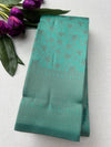 Premium Sea Green Soft Silk Saree with Elegant Self Zari Weaving & Running Blouse|Aadi Offer Sale| KRISA COLLECTIONS