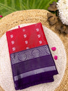 Elegant Crimson Zari Butta Saree with Rich Contrast Border|bridal collection|krisa