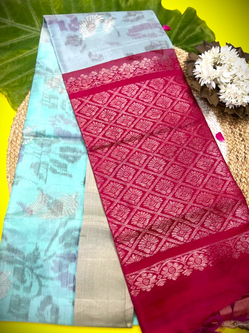 Pure handloom  soft silk saree m003|Light Weight |Krisa