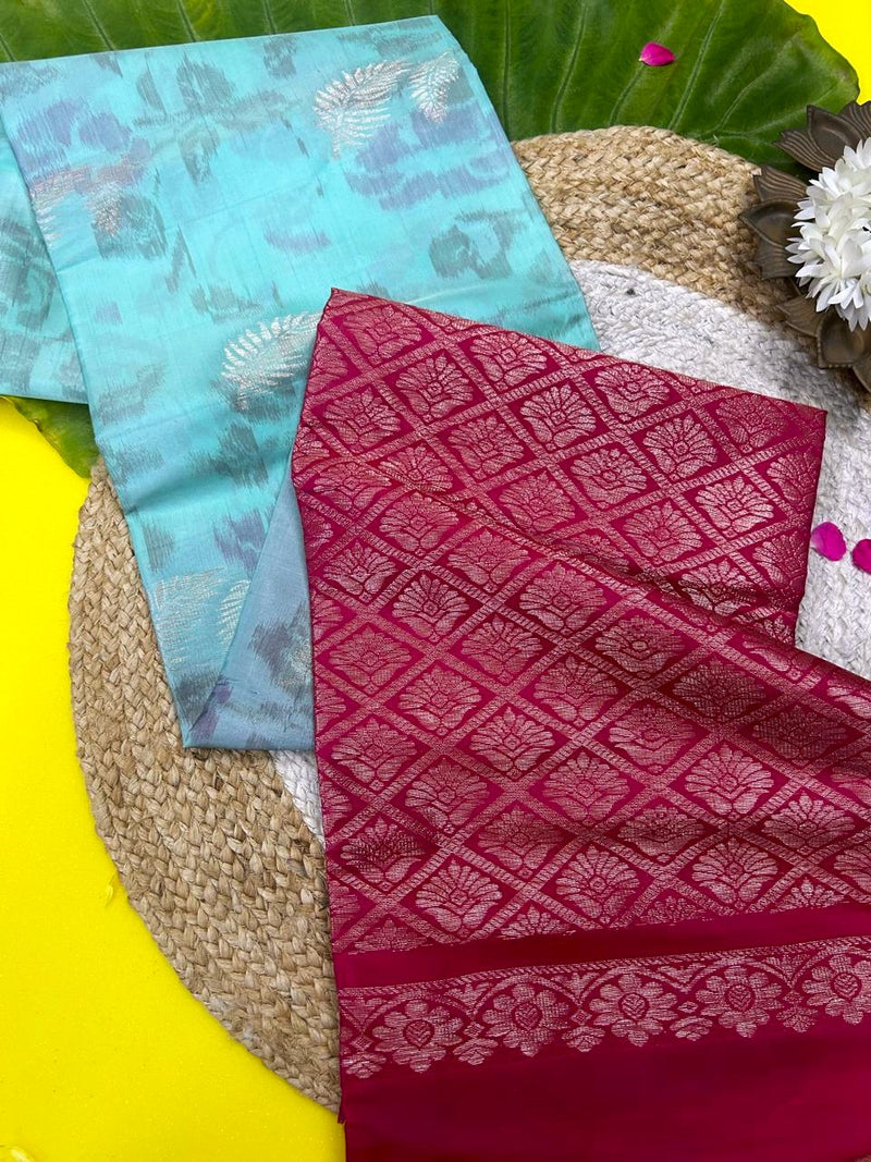 Pure handloom  soft silk saree m003|Light Weight |Krisa