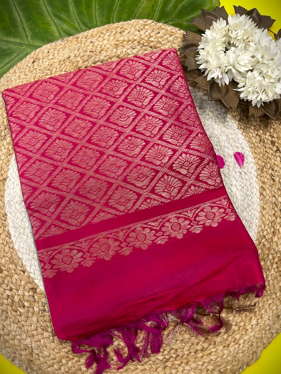 Pure handloom  soft silk saree m003|Light Weight |Krisa
