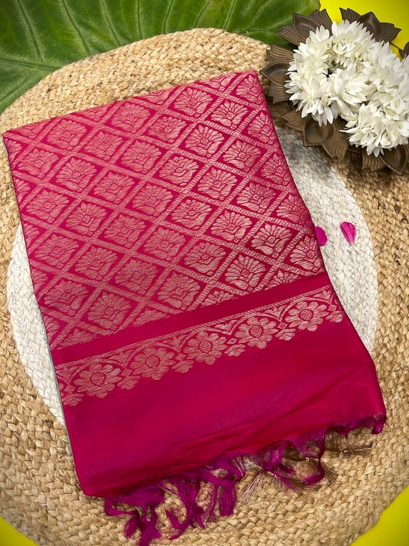 Pure handloom  soft silk saree m003|Light Weight |Krisa
