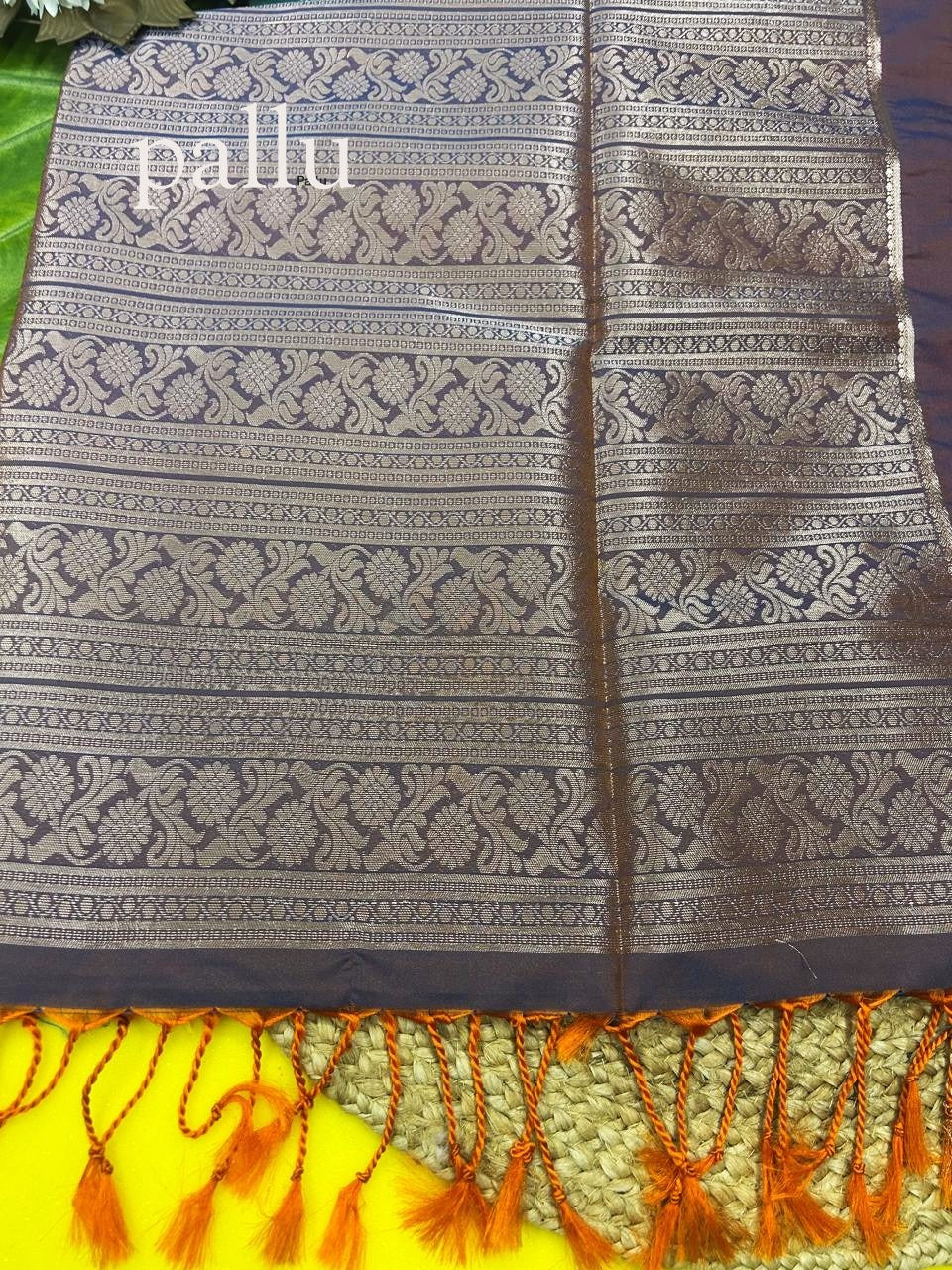Soft silk saree-with grand work with dual shade-with blouse