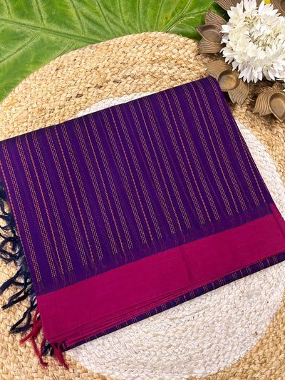 pure cotton sarees -self design with blouse 002