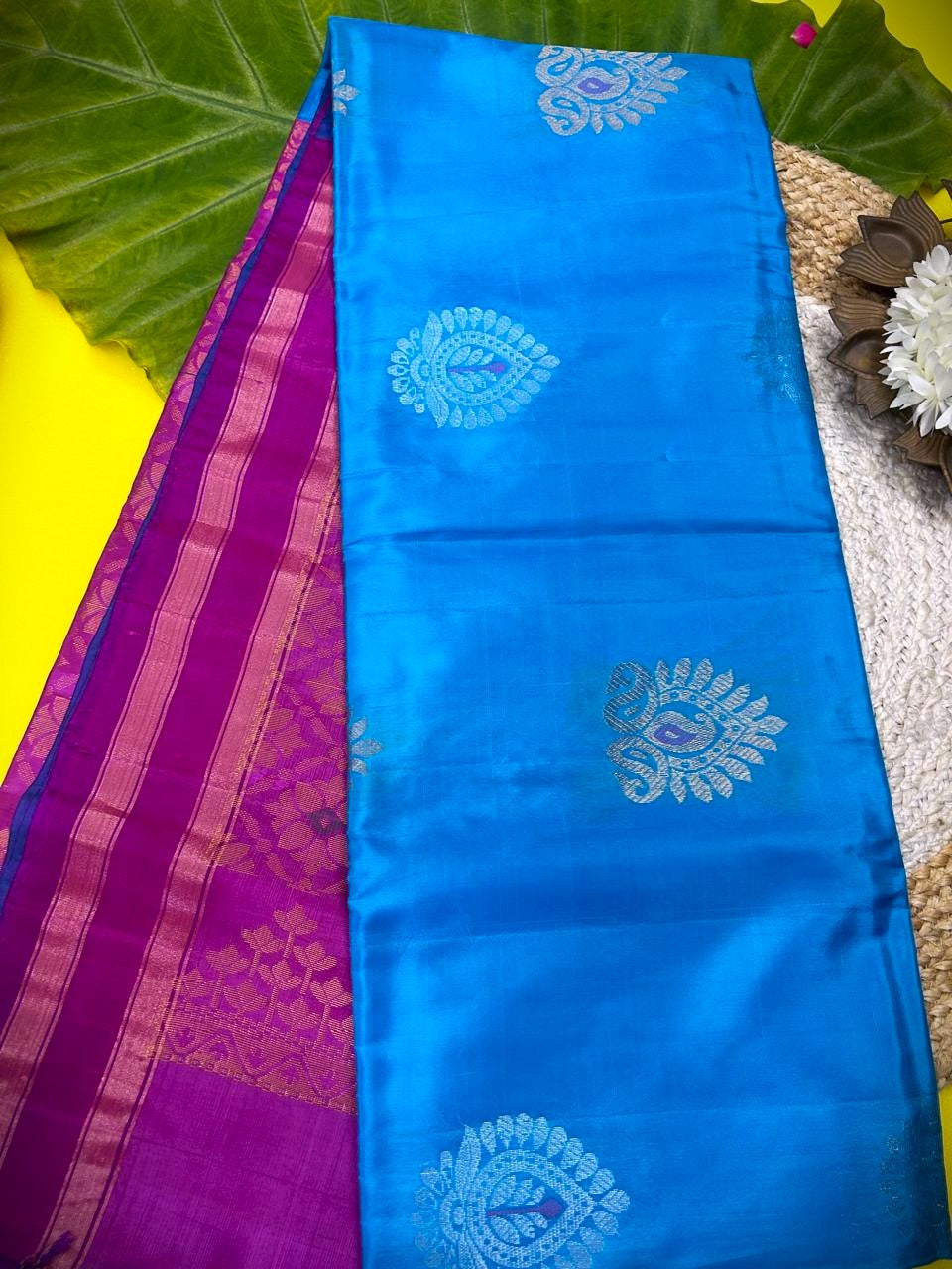 Pure handloom silk saree m002|Light Weight |Krisa