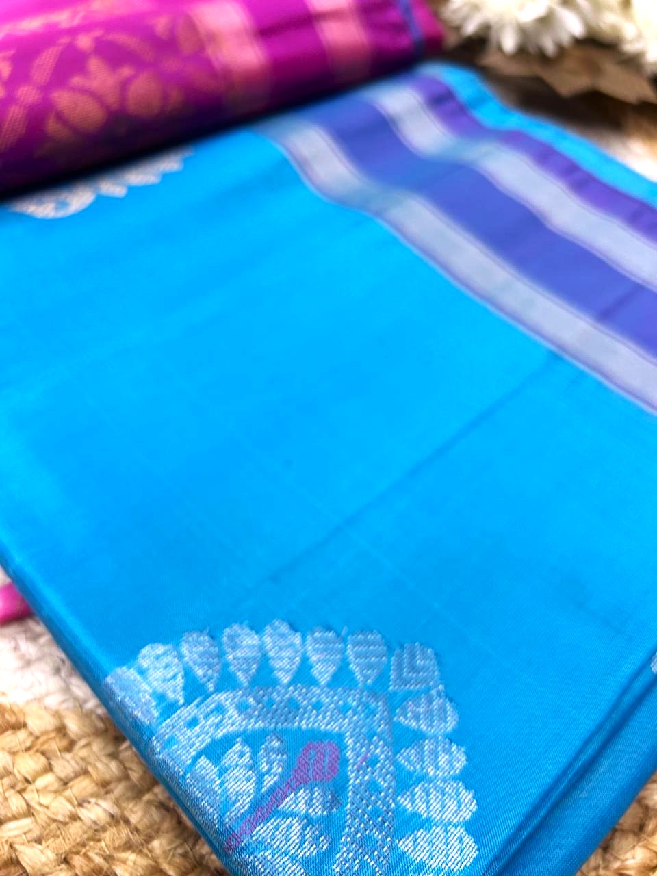 Pure handloom silk saree m002|Light Weight |Krisa