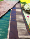 Soft silk saree-with grand work with dual shade-with blouse