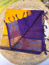 Pure silk cotton with pochampally border with contrst blouse001