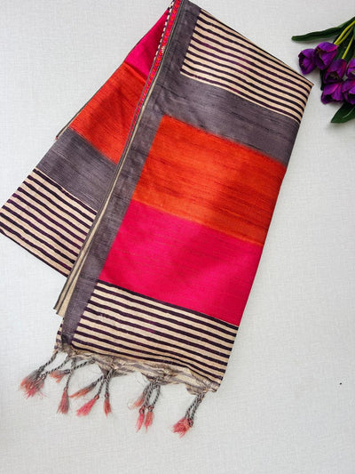 Warm Tussar Silk Sarees |Fresh Boutique Style Sarees |KRISA