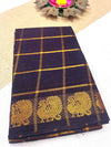 Pavithra Kattam Sungudi cotton saree with peacock border 007