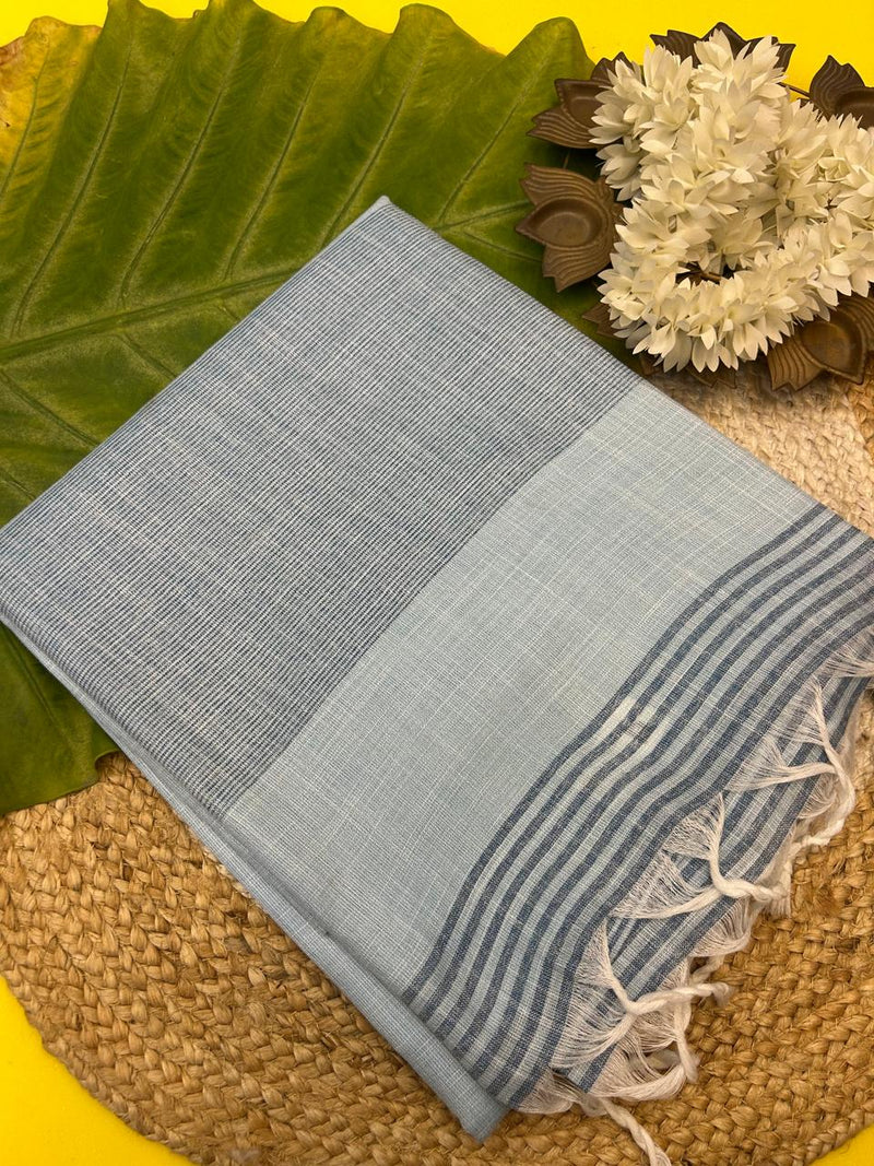 Khadi Classics with a Soft Shimmer Glow -pastel blue|KRISA