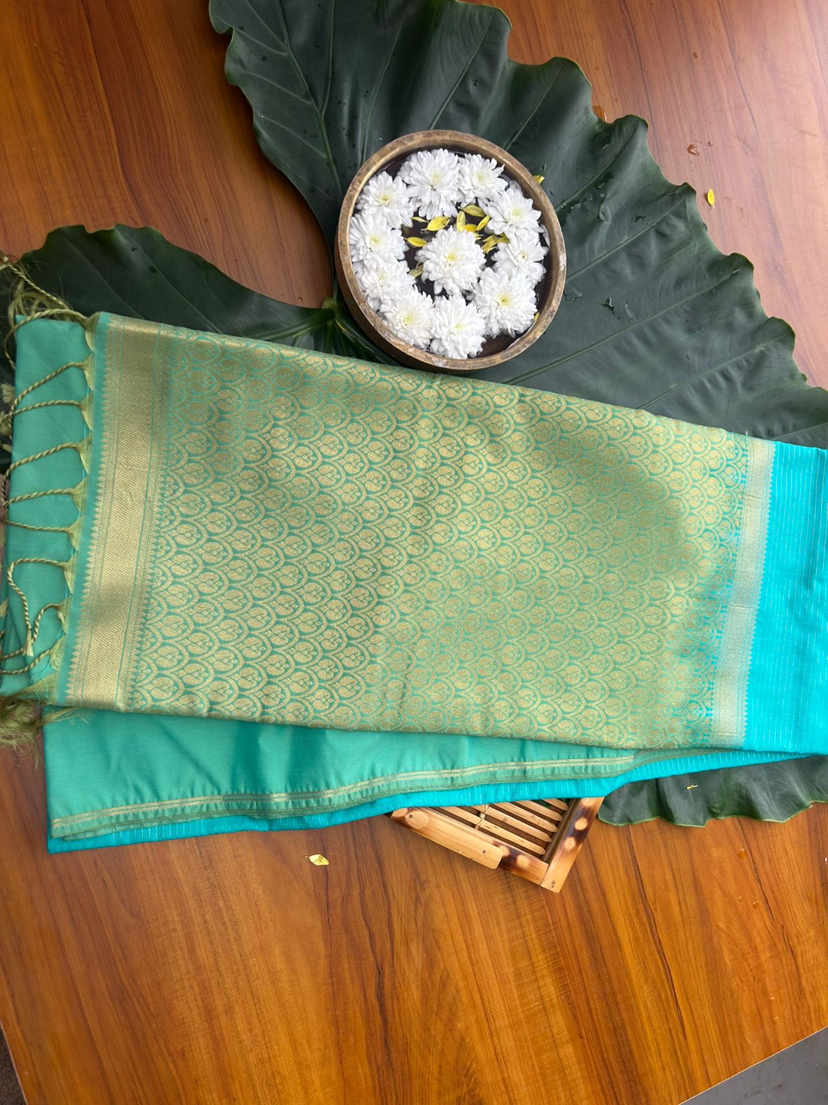 soft-silk saree-Blue