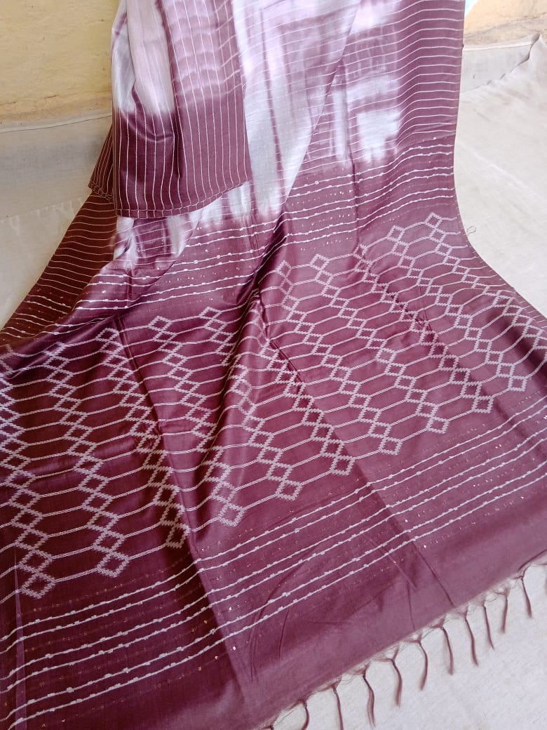 Pure cotton linen sarees