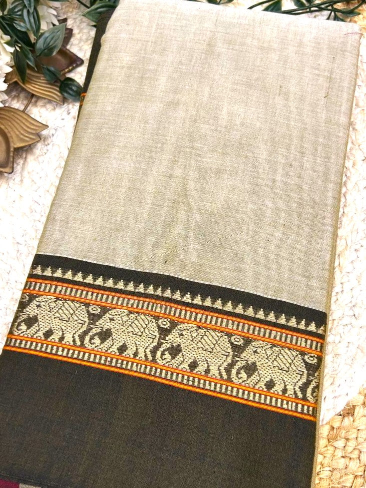 Pure Narayanapet Cotton Saree with Blouse | Handloom Traditional Wear 555p5