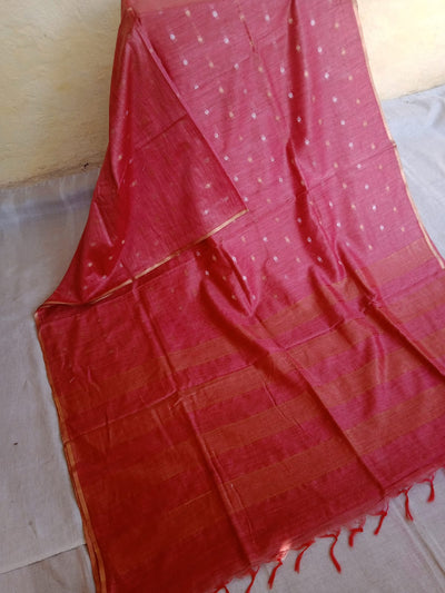 Pure cotton linen sarees