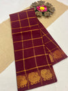Pavithra Kattam Sungudi cotton saree with peacock border 008|premium quality| krisa
