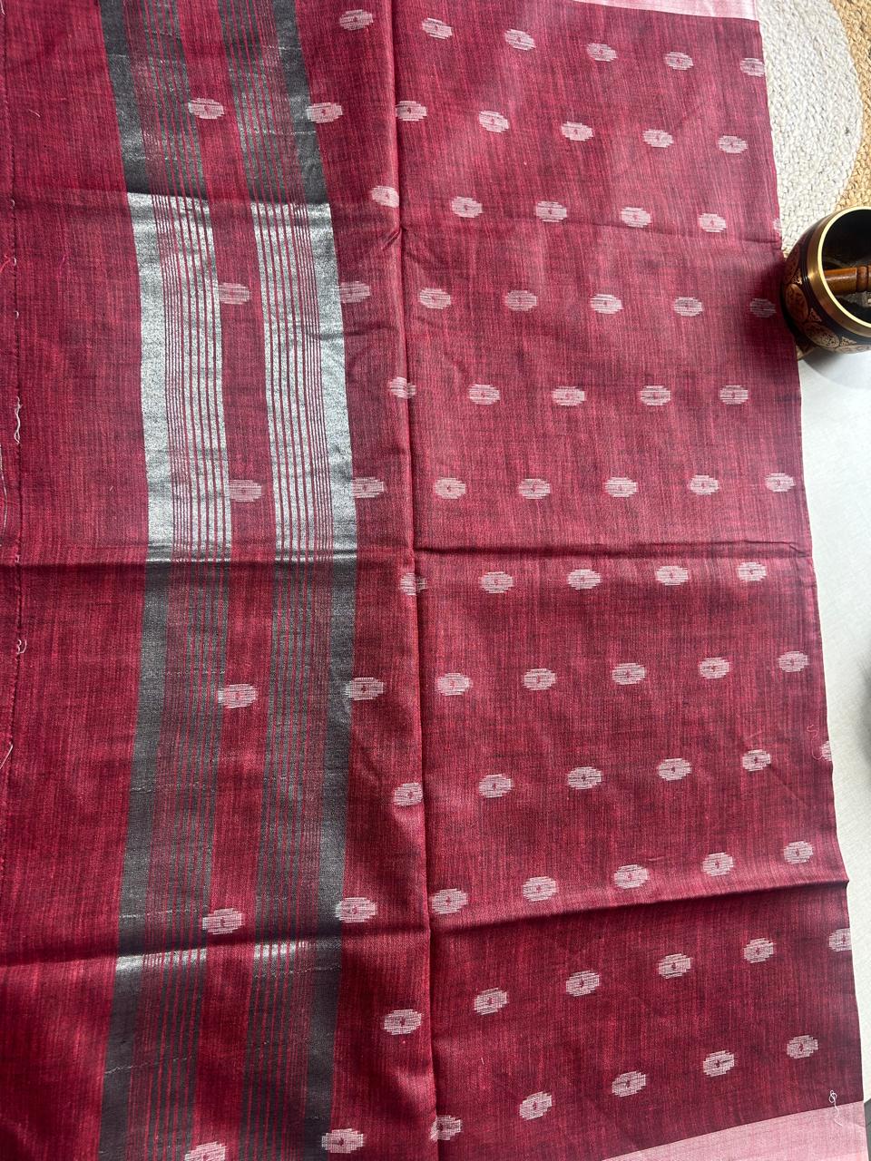 Semi-Linen Saree-Breathable Luxury with Effortless Style | Krisa 001
