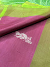 vazhaipattu  silk maroon saree with border-with blouse