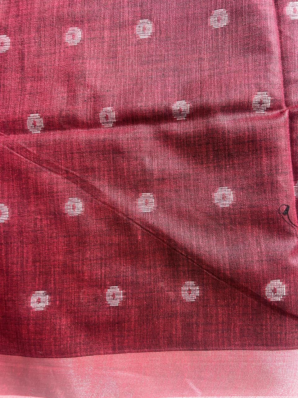 Semi-Linen Saree-Breathable Luxury with Effortless Style | Krisa 001