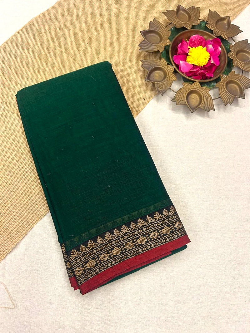 Pure Narayanapet Cotton Saree with Blouse | Handloom Traditional Wear 555p7