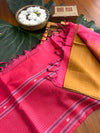 Vazhaipattu silk  golden striped saree with out blouse