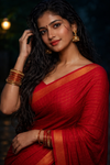 Golden check pure sungudi cotton saree-without blouse004|KRISA